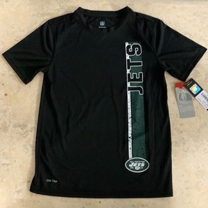 COPY - NWT NY JETS NFL YOUTH DRI TEK SZ LG 14-16 this shirt is youth size large…
